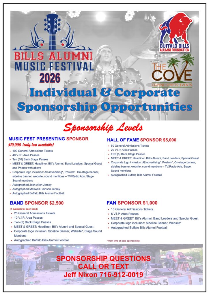 Music Fest Sponsor Levels