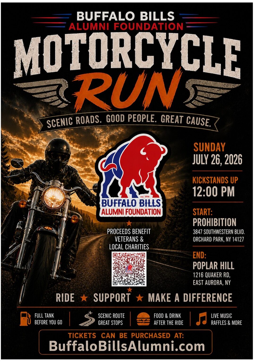 Motorcycle Run update | Buffalo Bills Alumni